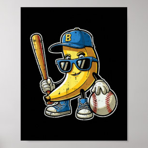 Banana Cool Fruit Men Boys Kinder Jugend T - Shirt Poster