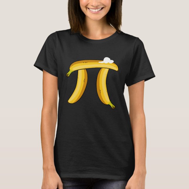 Banana Cream Pi Funny Pi Day Banana Cream Pi T-Shirt (Vorderseite)