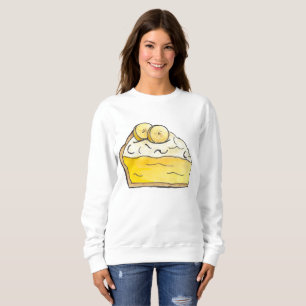 Banana Cream Pie Slice Feinschmecker Sweatshirt