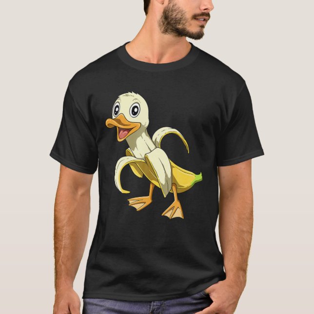 Banana Duck Eigentümer Banana Liebhaber der Banane T-Shirt (Vorderseite)