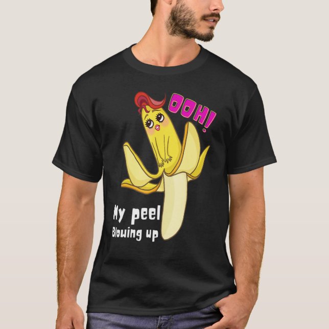 Banana entwirft sich, als ob mein Peel aufblähe T-Shirt (Vorderseite)