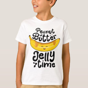 Banana Erdnuss Butter Jelly Time Funny Sweet Fruch T-Shirt