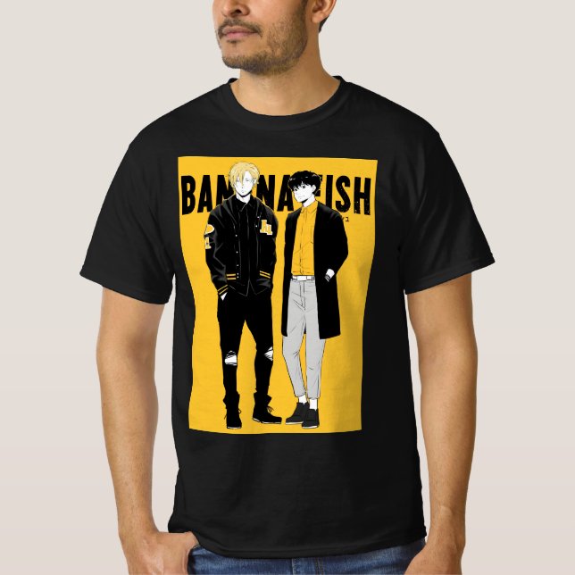 Banana Fish schwarz T-Shirt (Vorderseite)