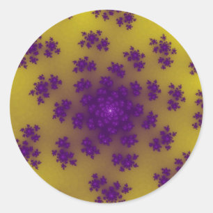 Banana Floral Sprinkles Runder Aufkleber