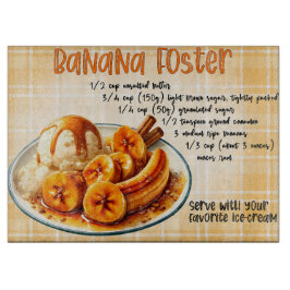 Banana Foster Recipe Schneidebrett