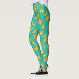 Banana Frucht Fun Muster Leggings