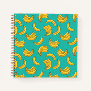 Banana Frucht Fun Muster Notizbuch