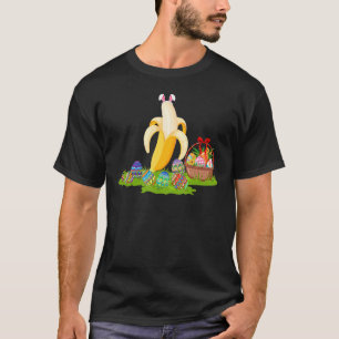 Banana Frucht Ostereier Jagd Bunny Banana Easte T-Shirt