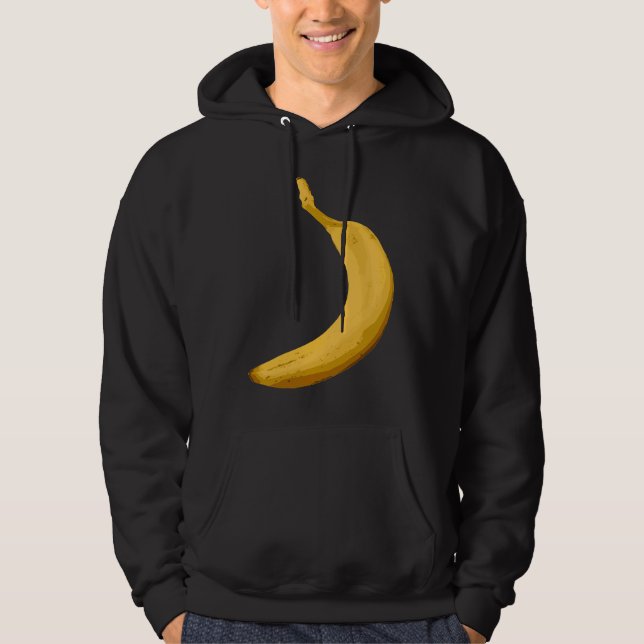 Banana fruit food healthy bananas fruit vegan vege hoodie (Vorderseite)