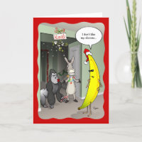 Banana Gorilla Donkey Funny Weihnachten