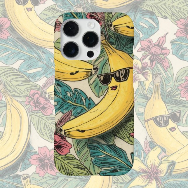 Banana Groove | Funky Dancing Banana Retro Cartoon iPhone Hülle (Von Creator hochgeladen)