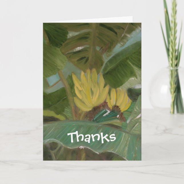 "Banana Grove" Dankeskarte (Vorderseite)