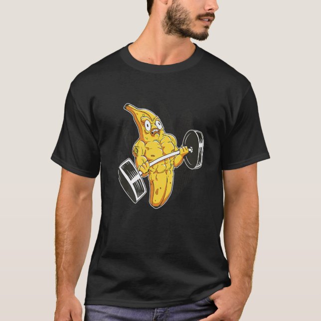 Banana Gym Lifts Gewicht ABS T-Shirt (Vorderseite)