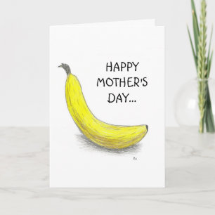 Banana, HAPPY MOTHER'S DAY Karte