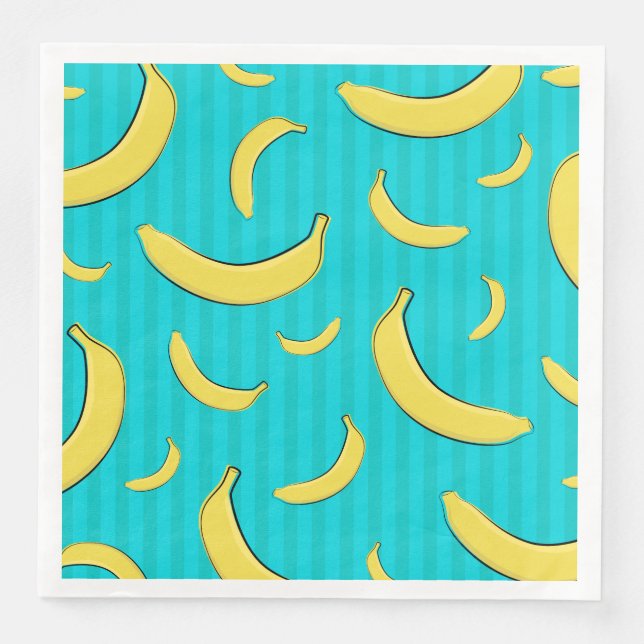 Banana Illustration Serviette (Vorderseite)