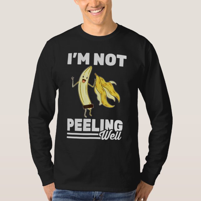 Banana Im Peeling nicht gut vegetarische Vegan T-Shirt (Vorderseite)