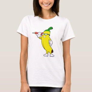 Banana in Darts mit Dart T-Shirt