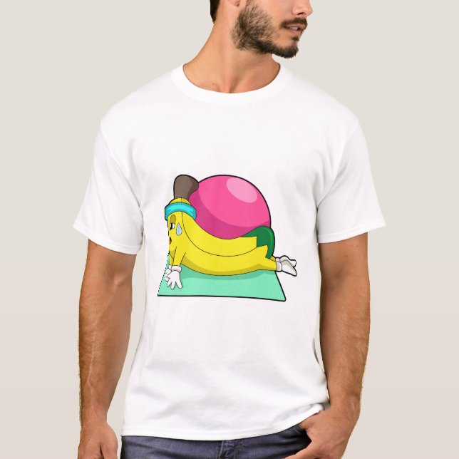 Banana in der Yoga-Fitness T-Shirt (Vorderseite)