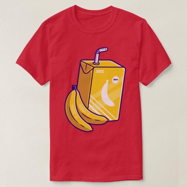 Banana Juice Box Cartoon T-Shirt (Design vorne)