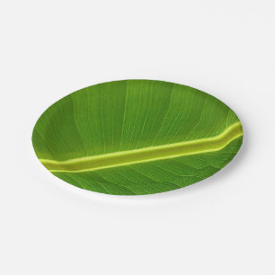 Banana Leaf Macro Pappteller