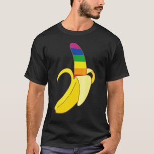 Banana Lgbt Flag Niedlich Support Gay Pride Bisexu T-Shirt