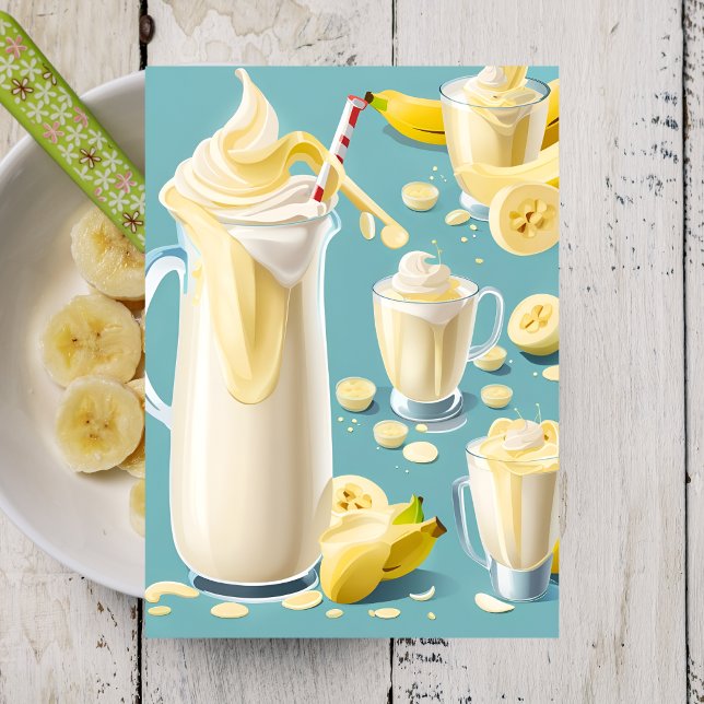 Banana Milkshake, Postüberweisung Postkarte (Von Creator hochgeladen)