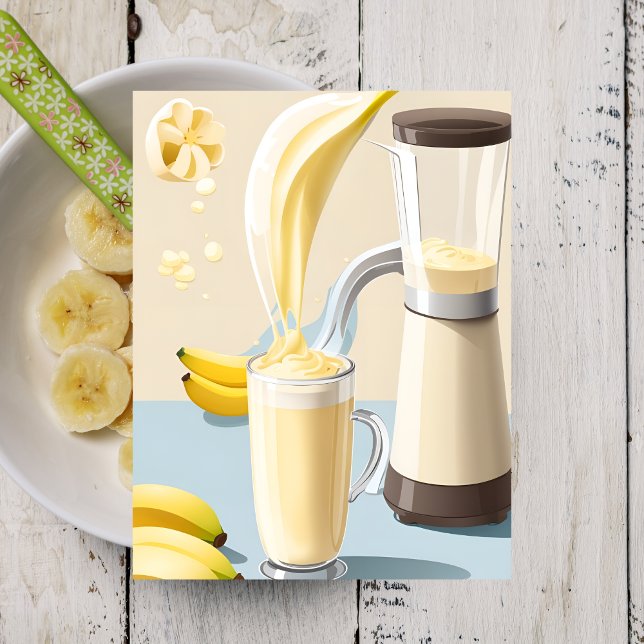 Banana Milkshake, Postüberweisung Postkarte (Von Creator hochgeladen)