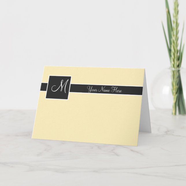 Banana Monogram Card (Vorderseite)
