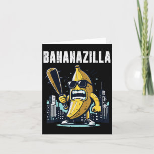 Banana Monster Bananazilla Funny Frucht Meme Men K Karte