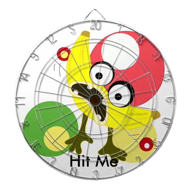 Banana Monster-Fruchtdarstellung Dartscheibe (vorne)