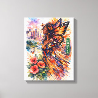 Banana Moon Over Turquoise Seas Leinwanddruck