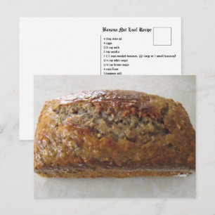Banana Nut Loaf Rezept Postkarte