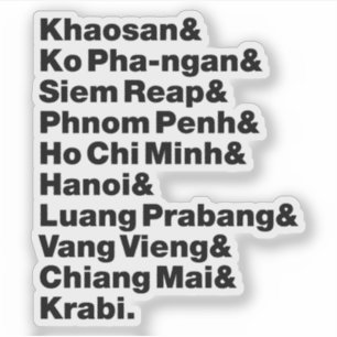 Banana Pancake Trail / Circuit Aufkleber