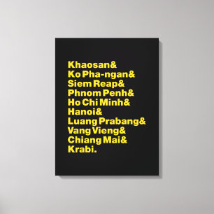 Banana Pancake Trail / Circuit Leinwanddruck