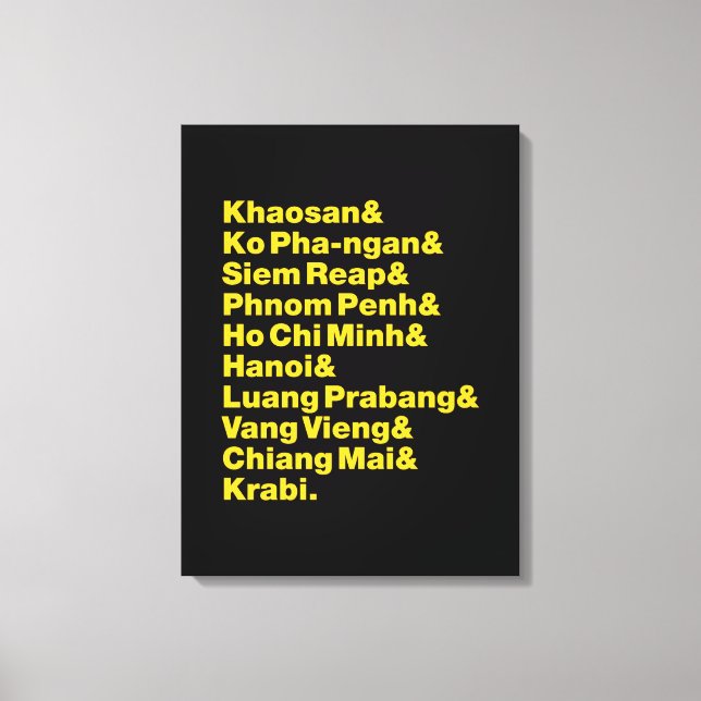 Banana Pancake Trail / Circuit Leinwanddruck (Vorderseite)