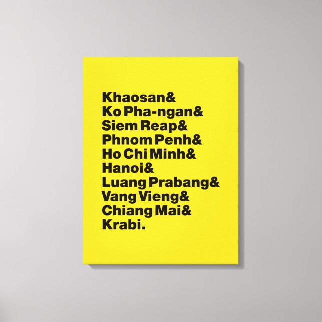 Banana Pancake Trail / Circuit Leinwanddruck (Vorderseite)