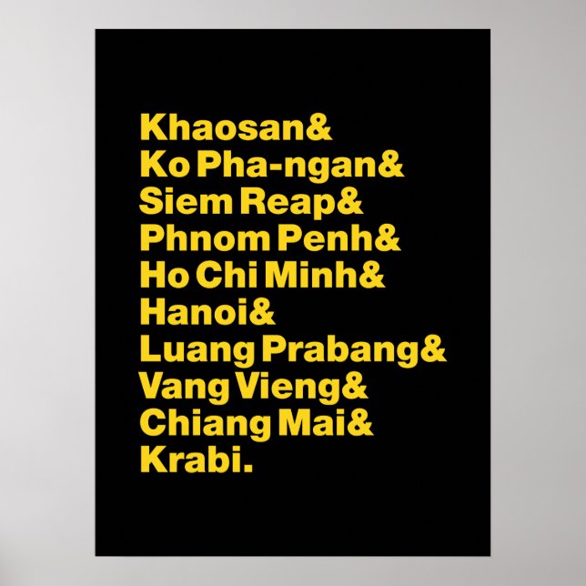 Banana Pancake Trail / Circuit Poster (Vorne)