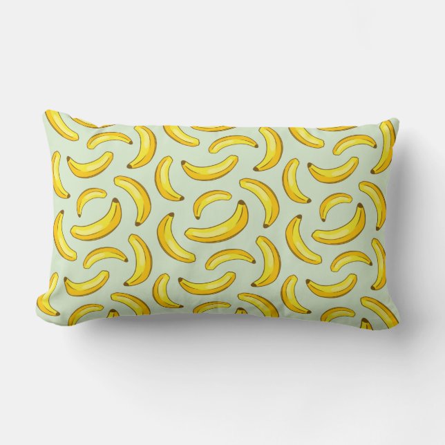 Banana Pattern Lendenkissen (Vorderseite)
