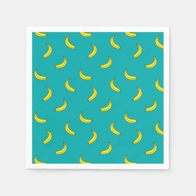 Banana Pattern Paper Napkins Serviette (Vorderseite)