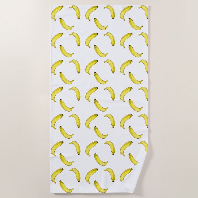 Banana Pattern Strandtuch (Vorderseite)