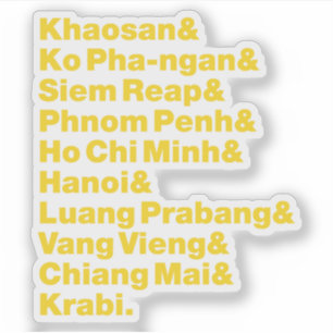 Banana-Pfannkuchen-Trail / -Rundweg Aufkleber