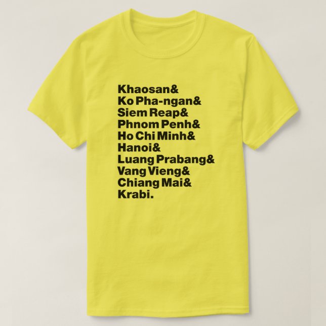 Banana-Pfannkuchen-Wanderweg / Rundweg T-Shirt (Design vorne)