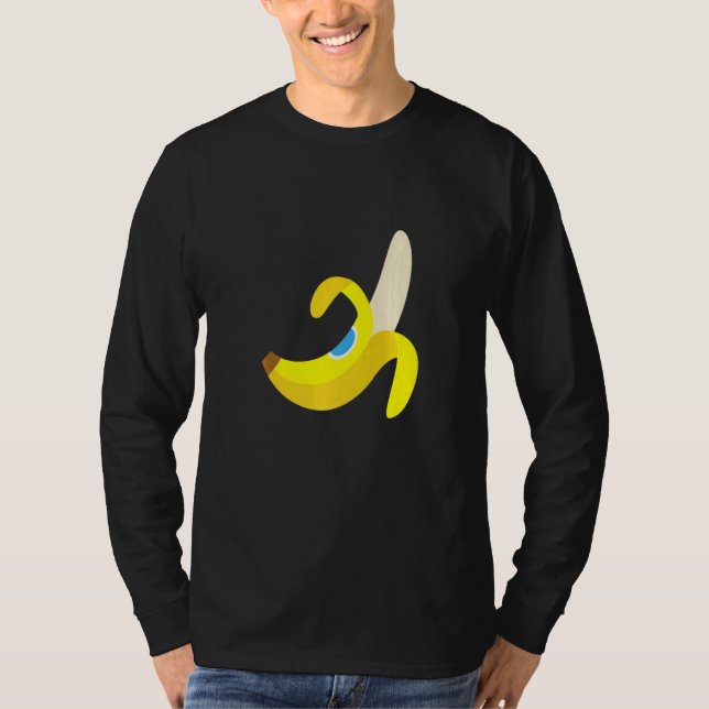 Banana Plantain Niedlich Reif Geschälte Früchte Ye T-Shirt (Vorderseite)