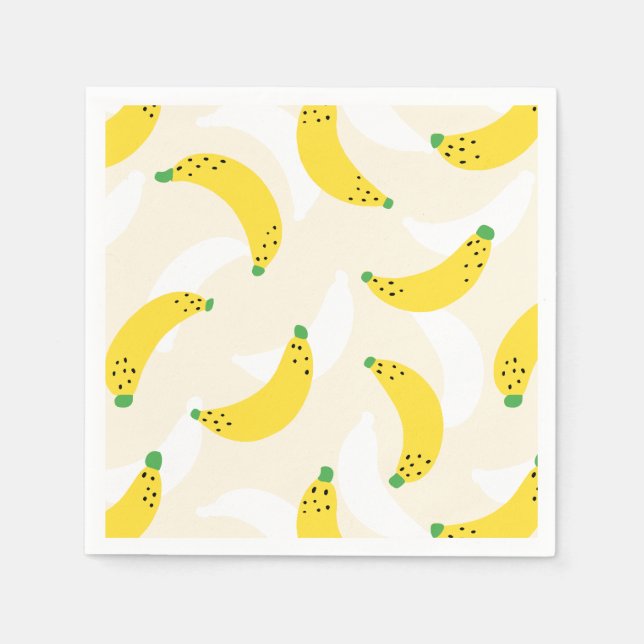 Banana Pop Gelbe Creme Serviette (Vorderseite)