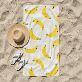 Banana Pop Gelbe Creme Strandtuch