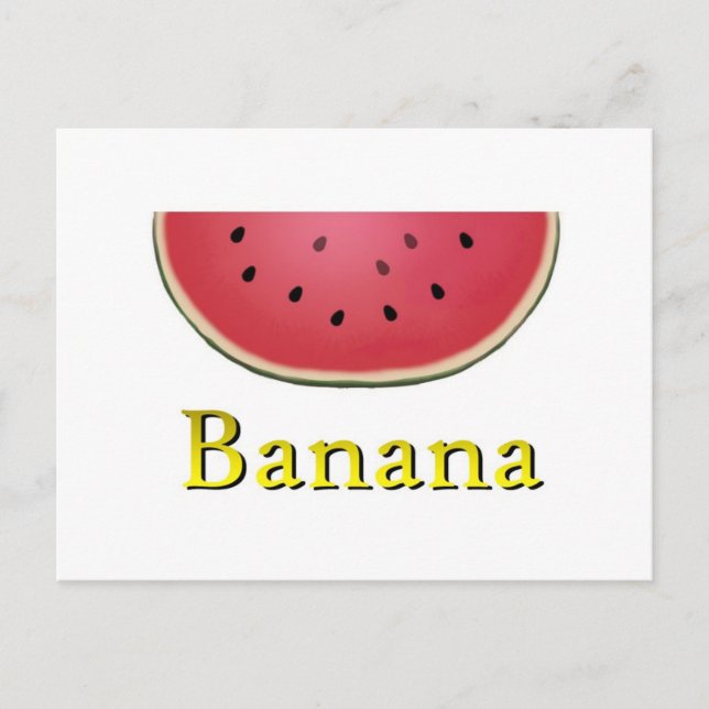 Banana Postkarte (Vorderseite)