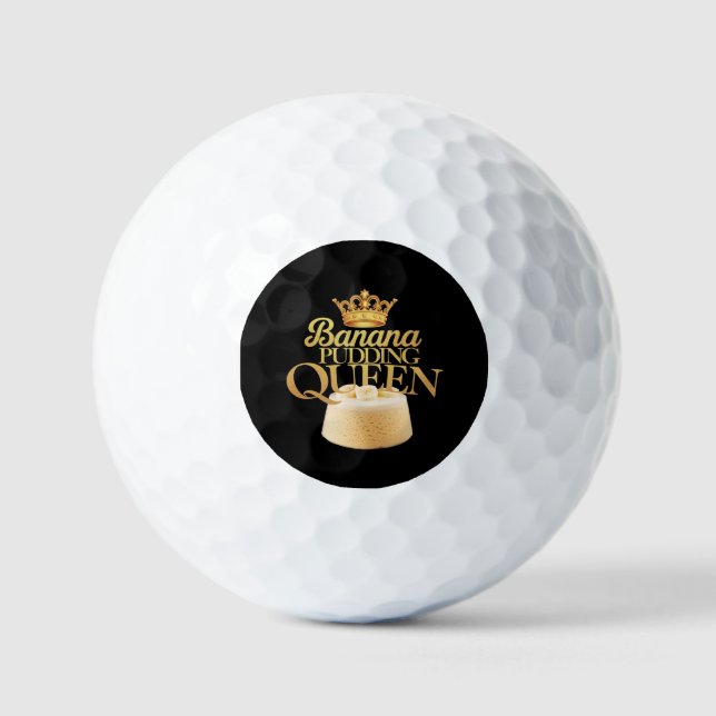 Banana Pudding Queen Ultimate Design zum Dessert Golfball (Vorderseite)