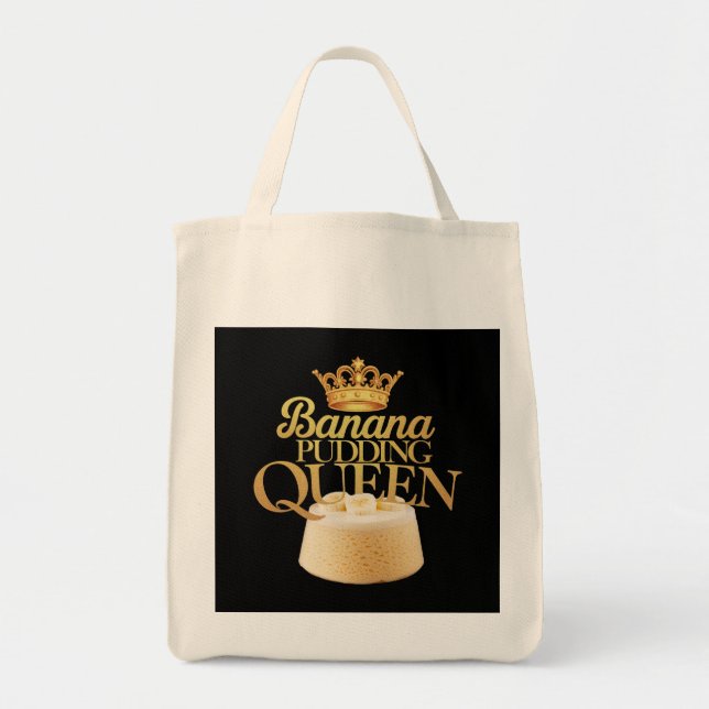 Banana Pudding Queen Ultimate Design zum Dessert Tragetasche (Vorne)