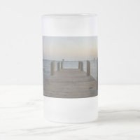 Banana River Dock Mattiert Glass Beer Tasse