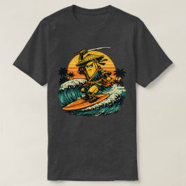 Banana Ronin Surfer — Vintage Summer Warrior  T-Shirt